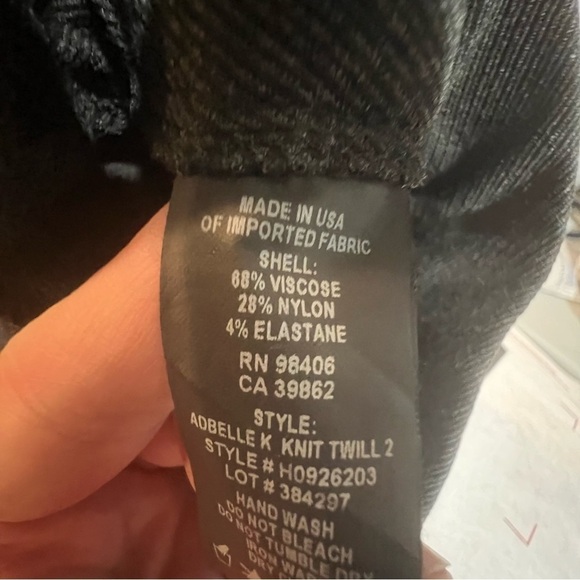 Theory Knit Twill Pull On Pants Charcoal Gray Medium - Picture 8 of 8